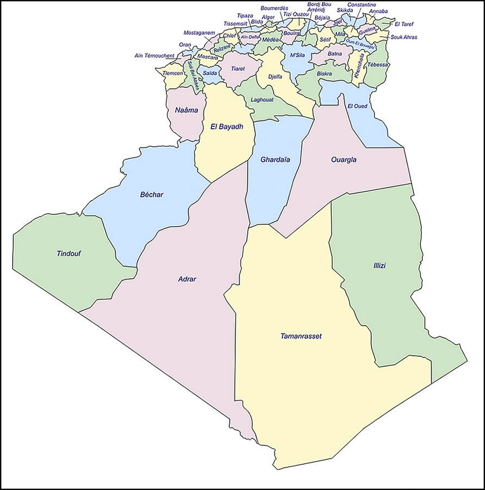 خريطة ولاية بومرداس , خريطة توضح جمال ولاية الجزائر