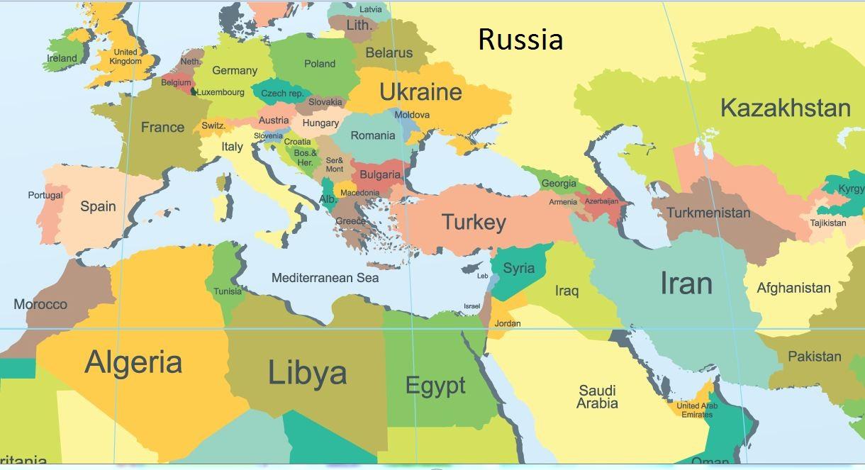 خريطة شرق الاوسط - معلومات متنوعة حول الشرق الاوسط 833 2