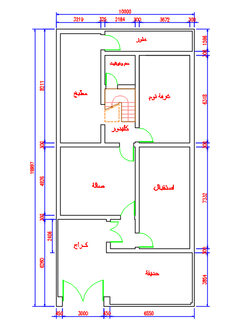 خريطة منزل 200 متر - صور تصميمات خرائط بيوت مساحة 200 متر 3614