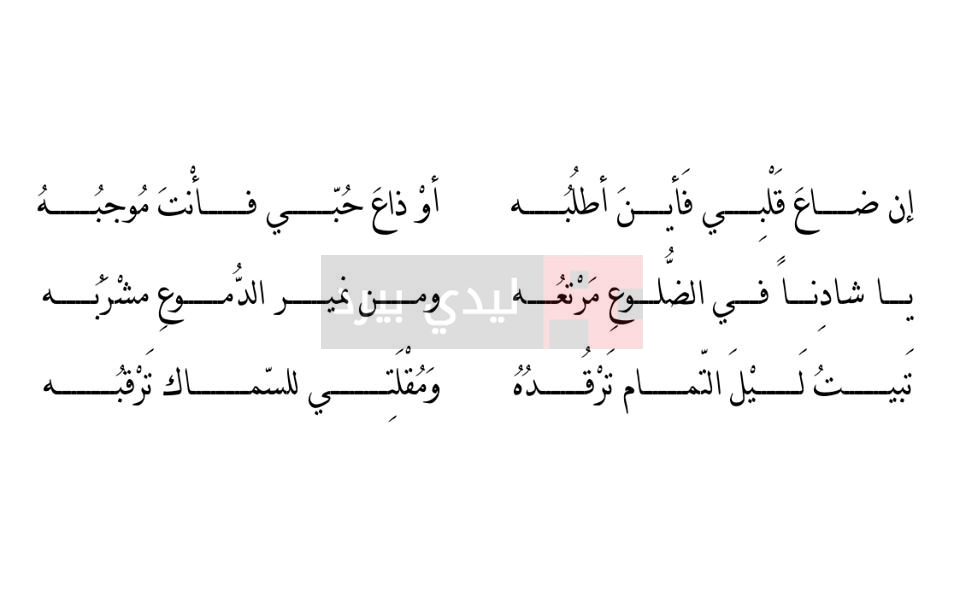 كلام شاعر جميل - الشعر الجاهلى يوصف كل ما حولة من الطبيعة 6049 2