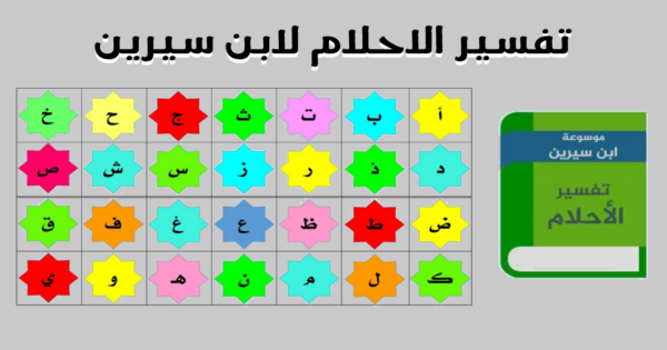 تفسير الاحلام بالحروف لابن سيرين - ما معنى الاحلام بالحروف لابن سيرين 671 1