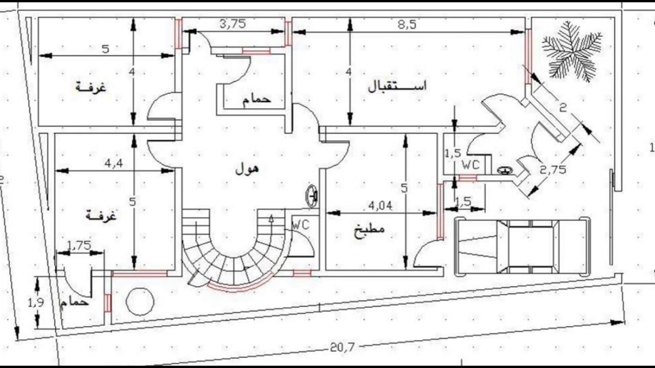 خريطة منزل 200 متر صور تصميمات خرائط بيوت مساحة 200 متر الحبيب