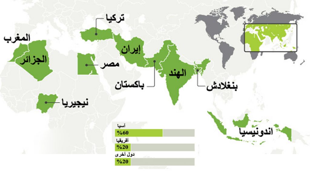 اكبر دولة اسلامية من حيث عدد السكان , التعددات السكانية في العالم